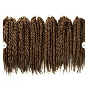 OneDor High Quality 6Packs 18Inch Brown Havana Twist Crochet Hair Extensions